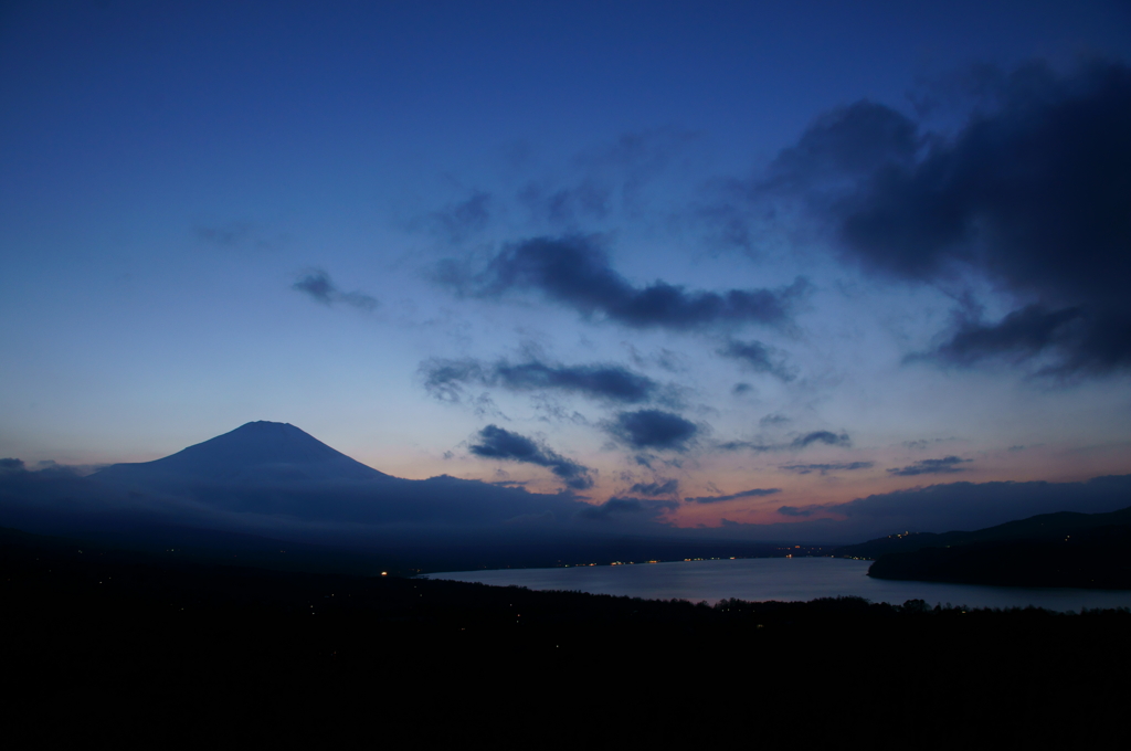 山中湖にて