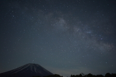 富士山と天の川