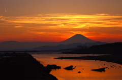 夕空晴れて