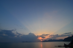 夕日