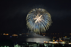 田舎町の花火