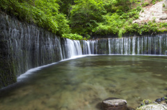 軽井沢の白糸の滝！