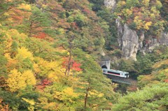 鳴子峡と陸羽東線