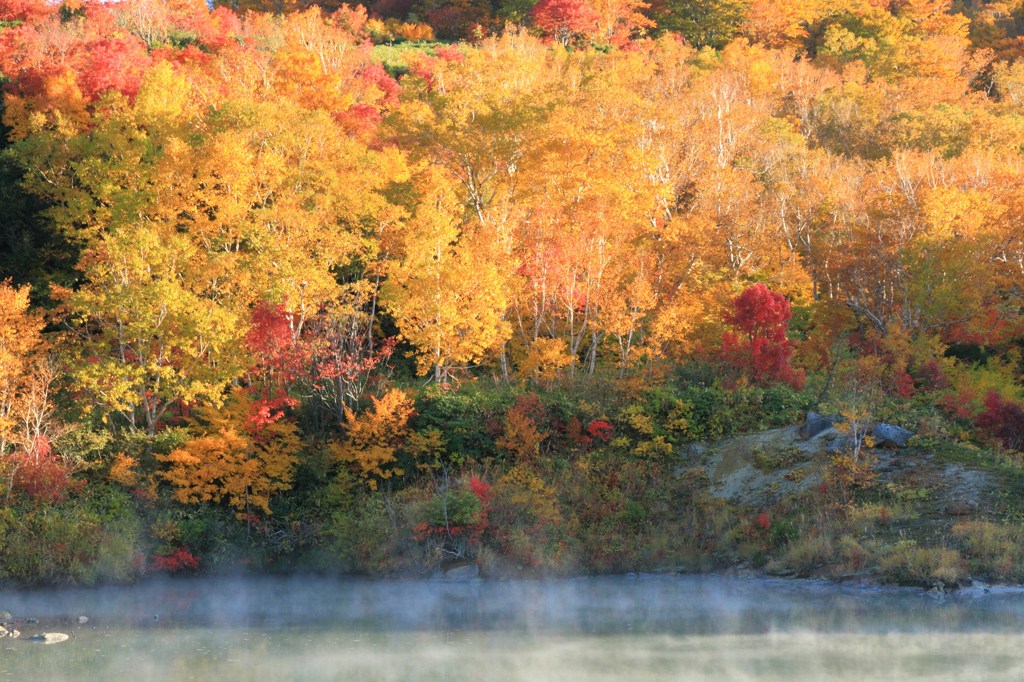 地獄沼の紅葉