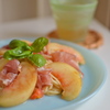 夏の爽やか桃パスタ