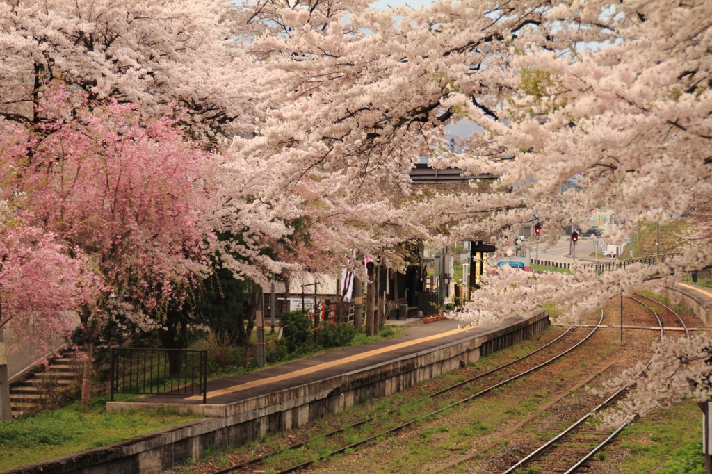 会津鉄道　湯野上温泉駅