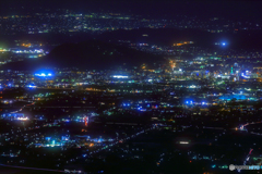 Night view of Fukushima city