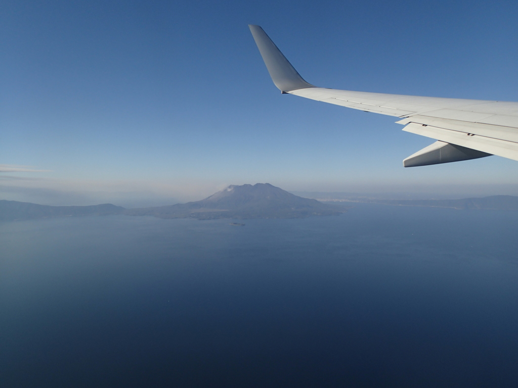 上空からの桜島