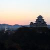 姫路城の夜明け