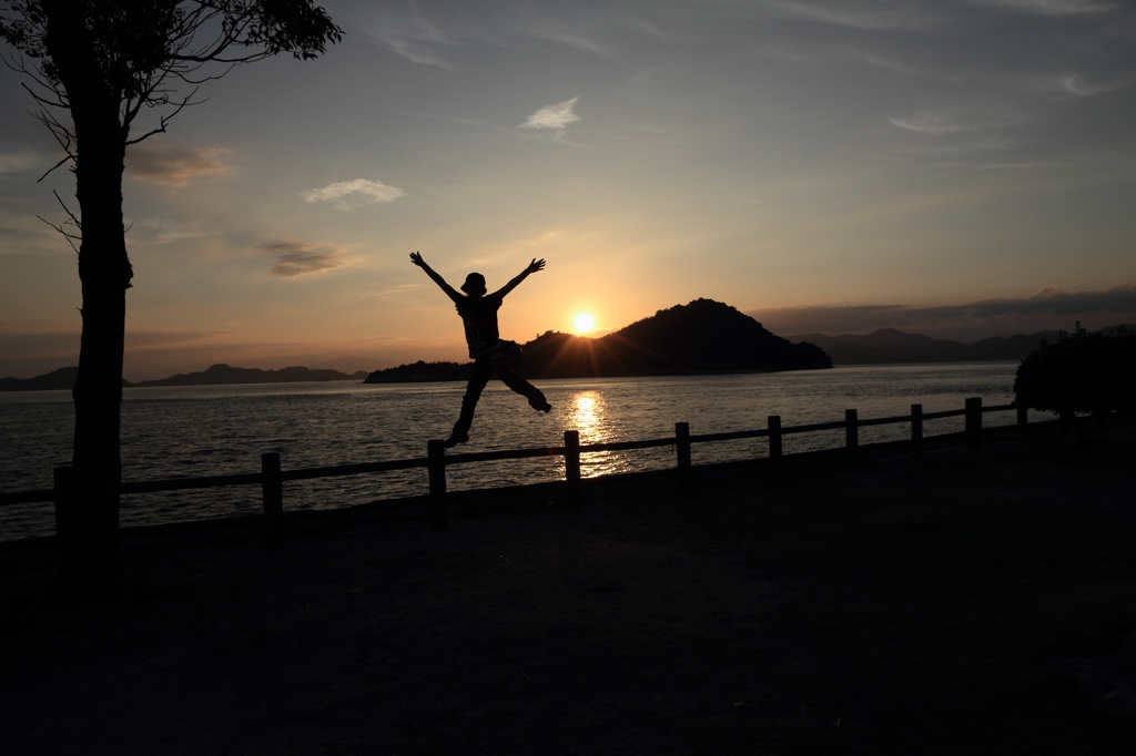瀬戸内の夕日