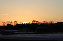 夕日