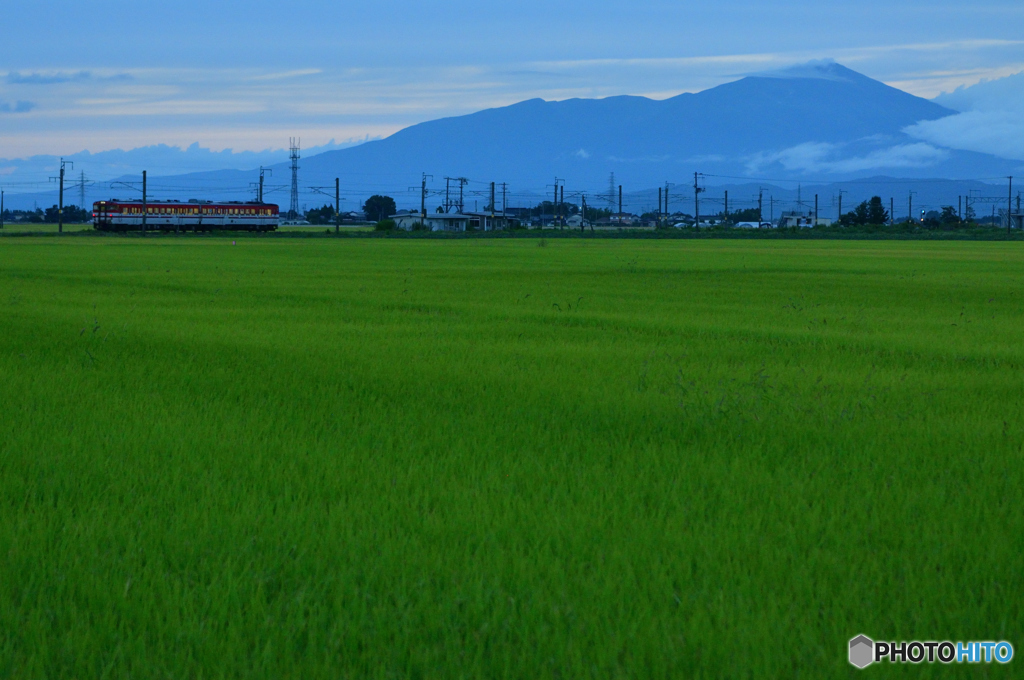 雨上がりの夕景