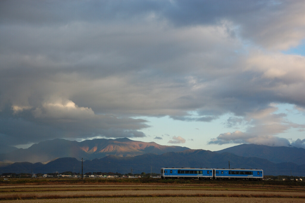 紅葉の山