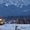 雪・最上川橋梁　山形鉄道