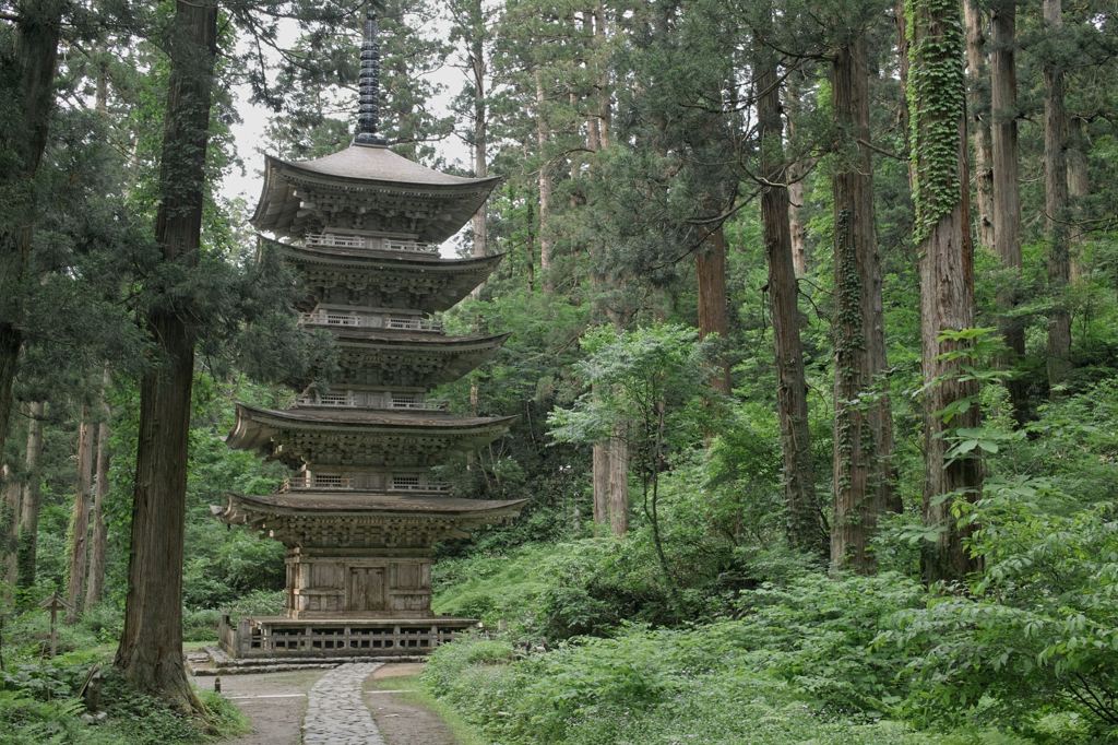 国宝五重塔　羽黒山