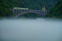 川の流れに