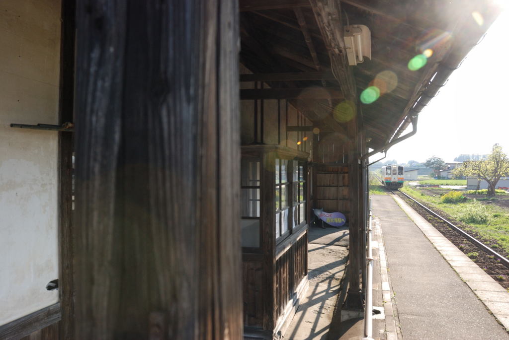 100年駅舎　西大塚　山形鉄道