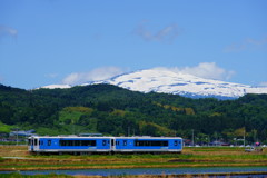 月山と左沢線