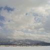 雲と雪原