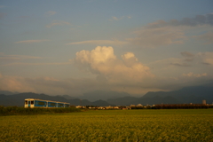 もう最後の入道雲かな？