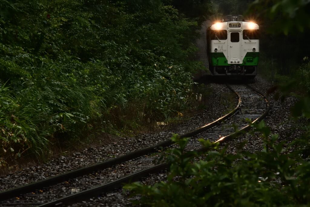 雨の只見線