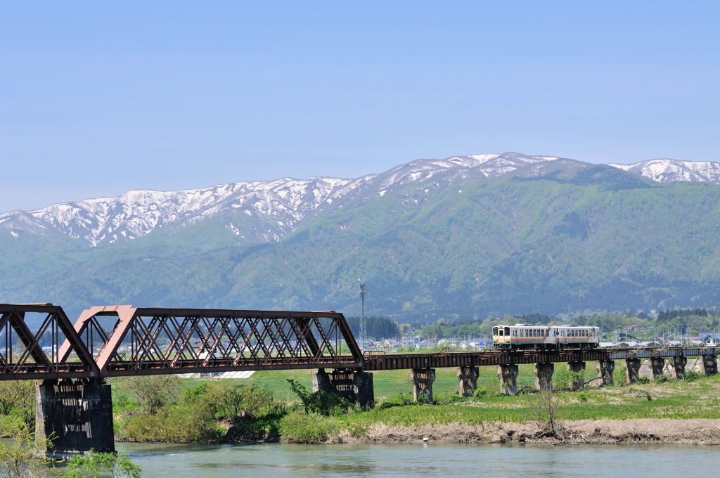 最上川橋梁　山形鉄道