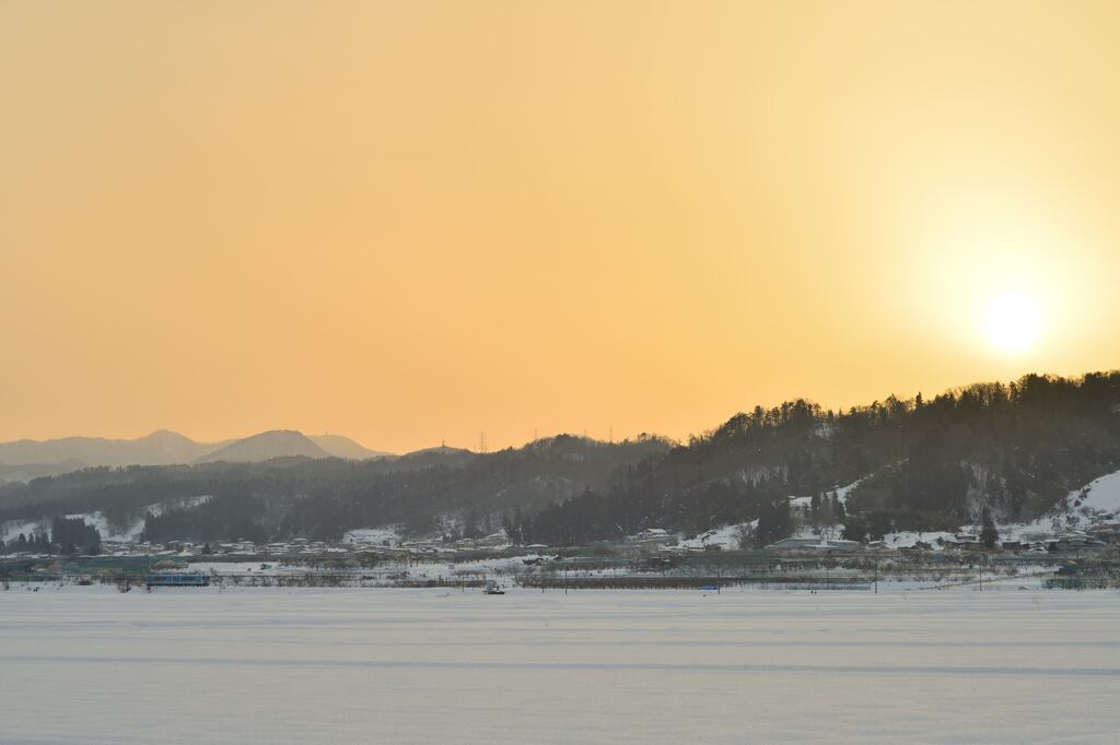 冬の夕空