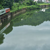 只見川に写る雲