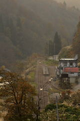 晩秋の駅