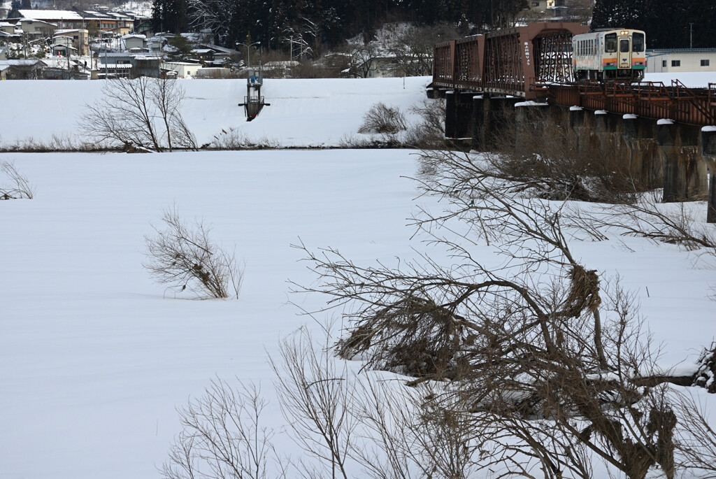 除雪されないところ