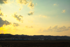 春の夕方