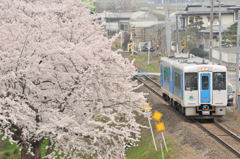 花曇り　羽前長崎駅付近