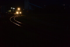 四季の郷駅の夜