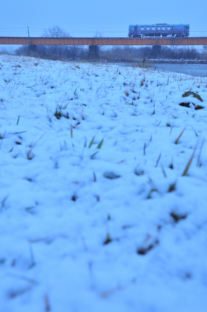 少しの雪