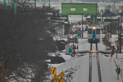 冬の鉄道風景