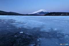 厳冬の山中湖