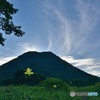 榛名富士に陽が沈む頃