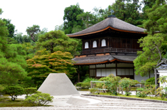 銀閣寺　向月台　銀沙灘