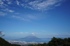 峠から見る鹿児島