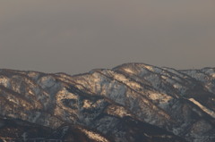 夕陽を浴びて