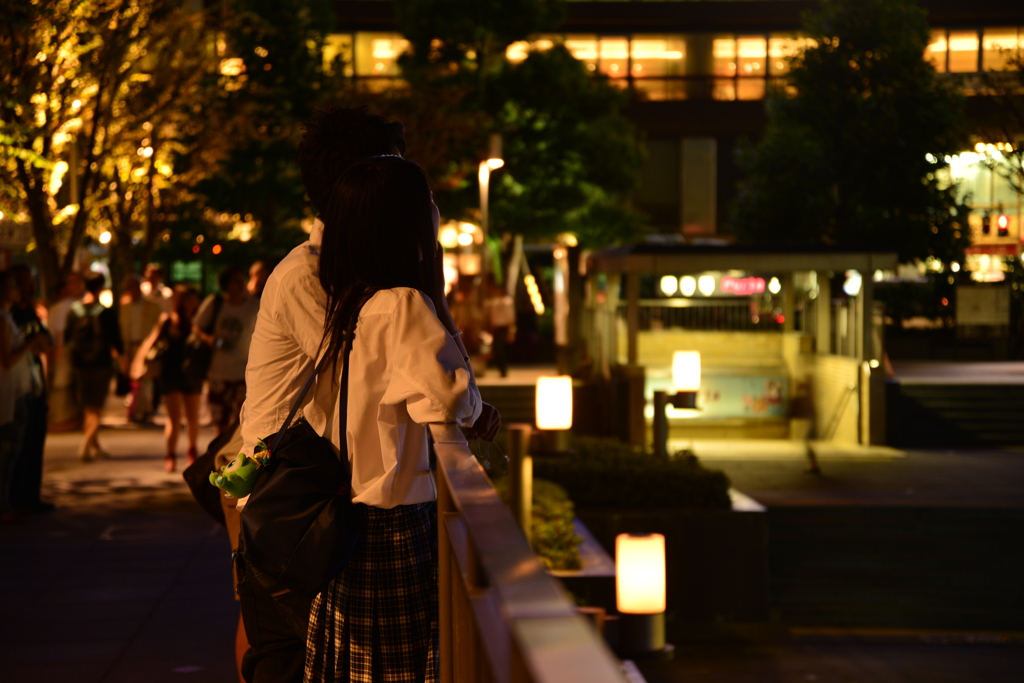 京都駅にて