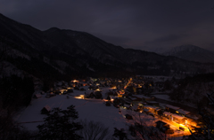 白川郷 夜明け。。。