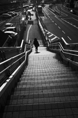 朝の階段