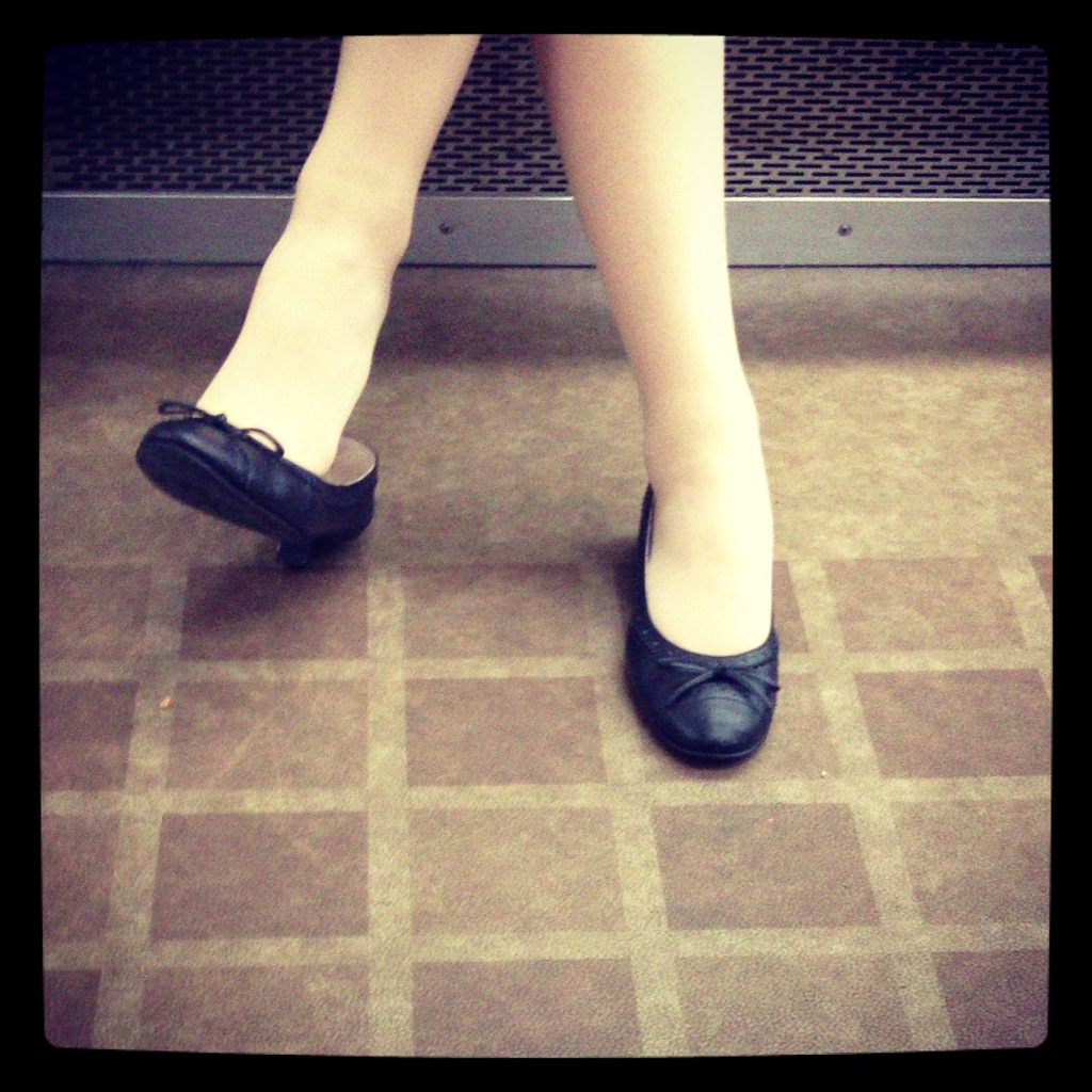 black loafer