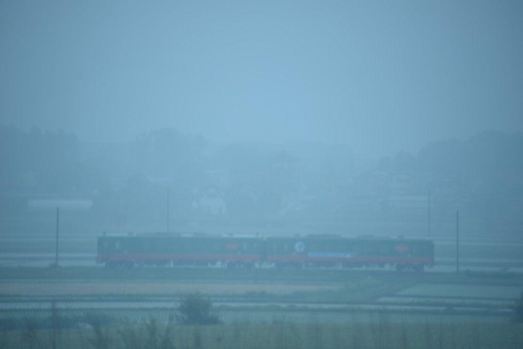 雨に煙る朝