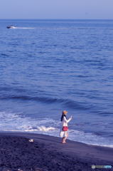 青い海