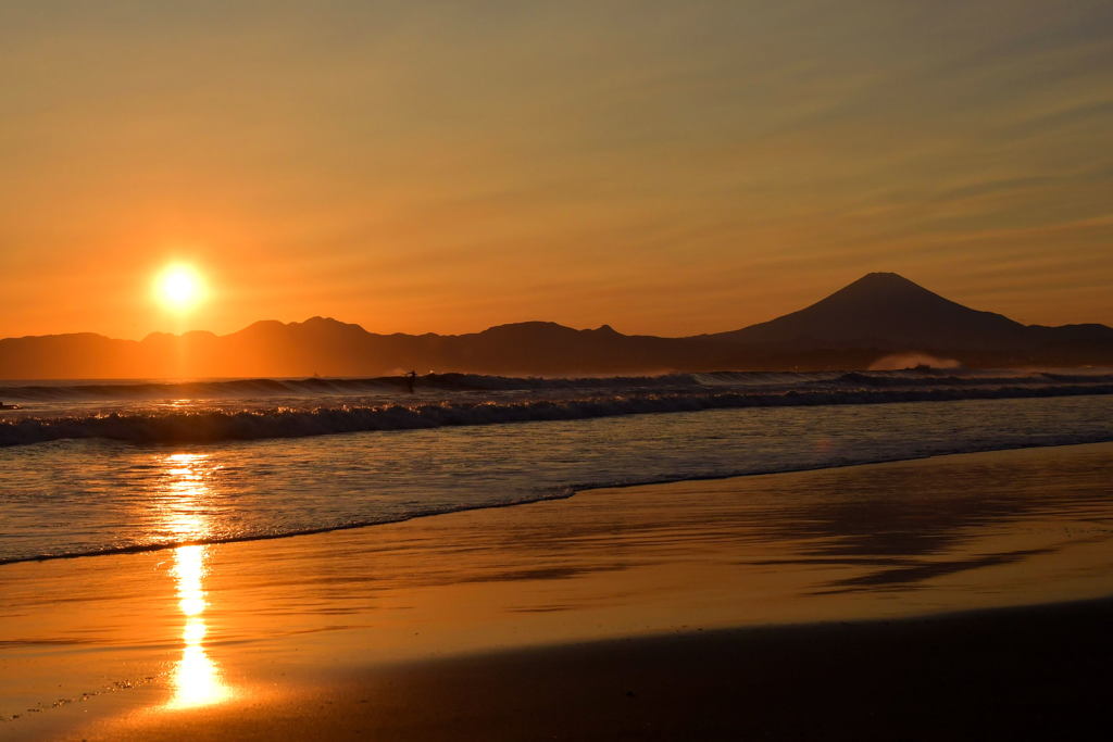 湘南の夕日