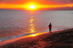 湘南の夕日