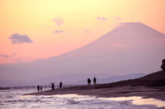 夕暮れ　