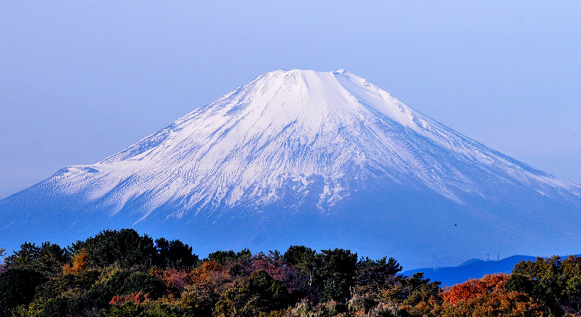家から富士山